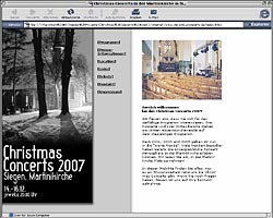 WebSite Christmas Concerts 2007