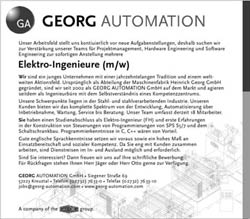 Stellenanzeige Georg Automation
