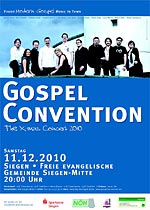 Plakat Gospel Convention Xmas 2010