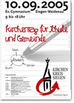 Plakat "Kirchentag für Schule und Gemeinde"