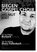 Plakat Siegen Gospel Choir | Helmut Jost